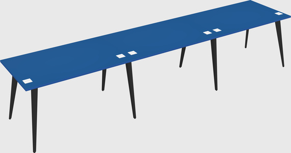 Modern rectangular office desk