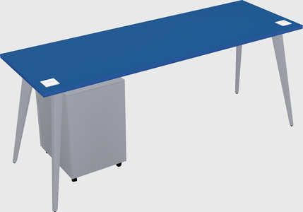 Modern rectangular office desk
