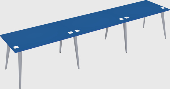 Modern rectangular office desk