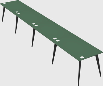 Modern rectangular office desk