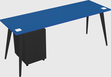 Modern rectangular office desk
