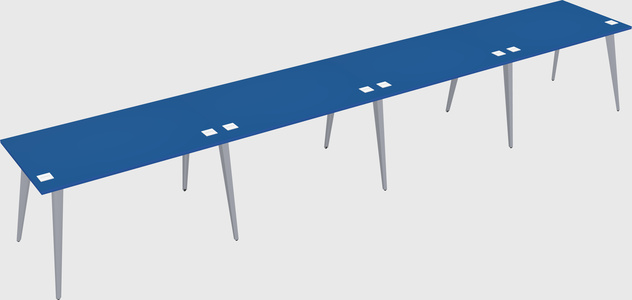 Modern rectangular office desk