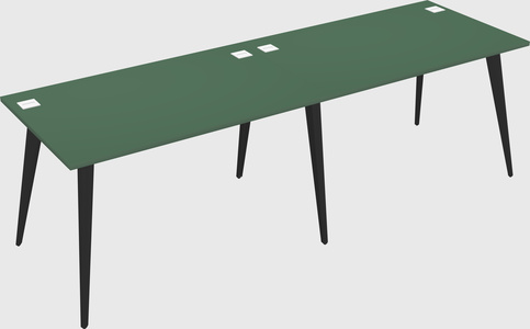 Modern rectangular office desk