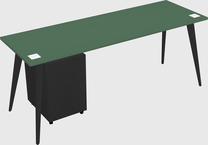 Modern rectangular office desk