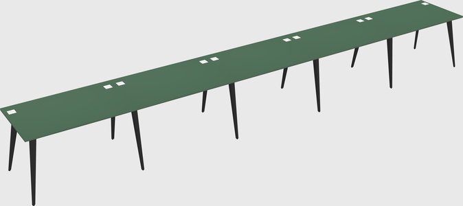 Modern rectangular office desk