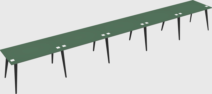 Modern rectangular office desk