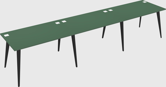 Modern rectangular office desk