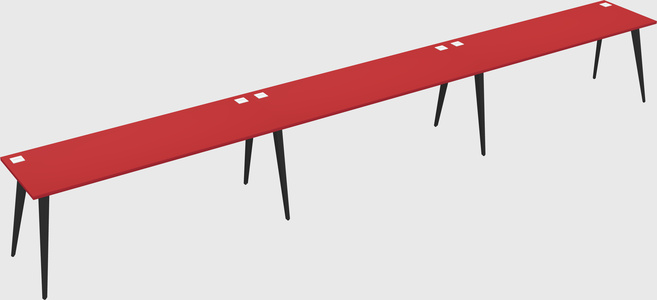 Modern rectangular office desk