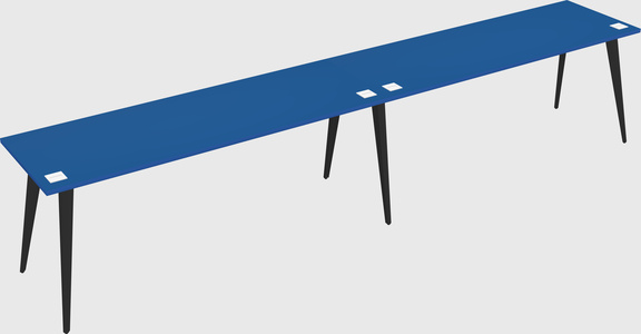 Modern rectangular office desk