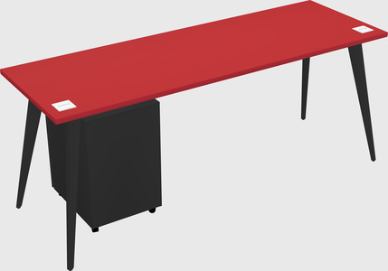 Modern rectangular office desk