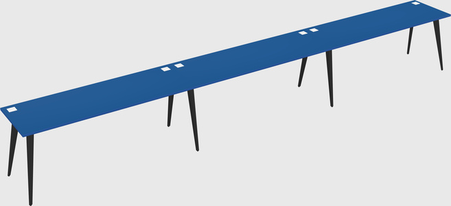 Modern rectangular office desk