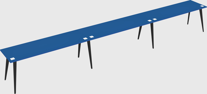 Modern rectangular office desk