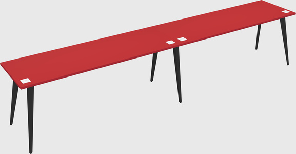 Modern rectangular office desk