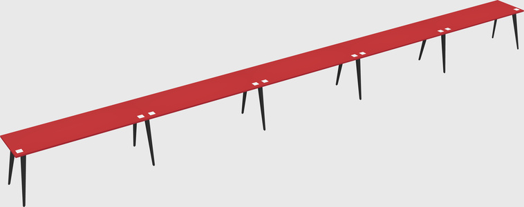 Modern rectangular office desk