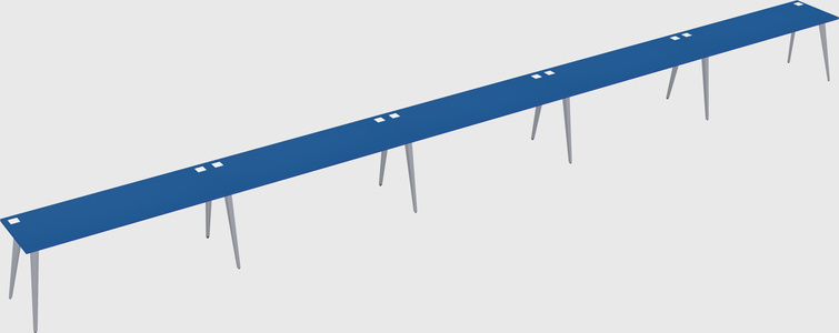 Modern rectangular office desk