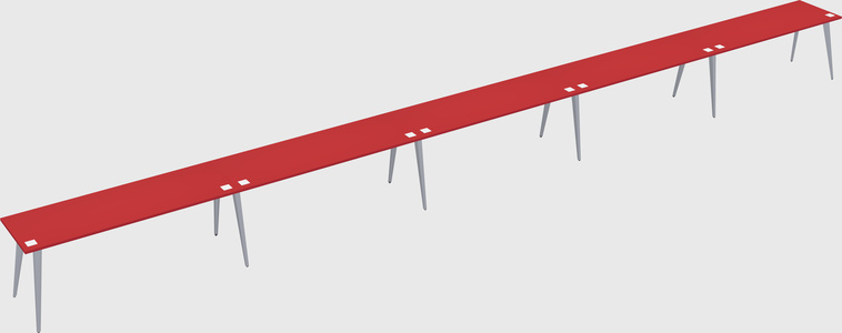 Modern rectangular office desk