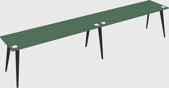 Modern rectangular office desk