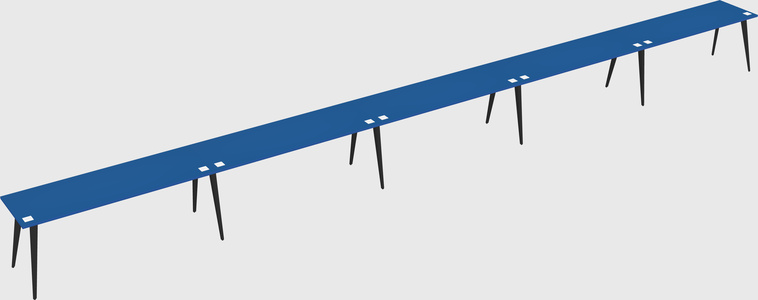 Modern rectangular office desk