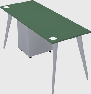 Modern rectangular office desk