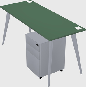 Modern rectangular office desk