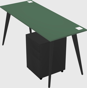 Modern rectangular office desk