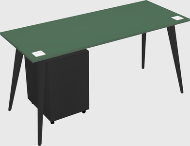 Modern rectangular office desk