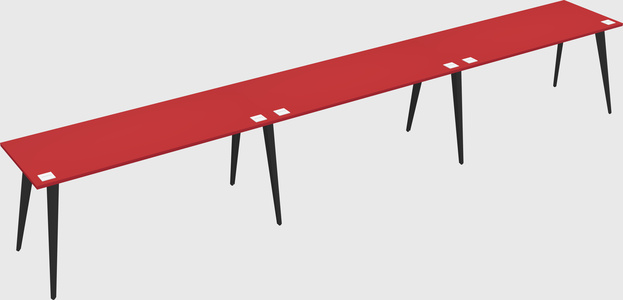 Modern rectangular office desk