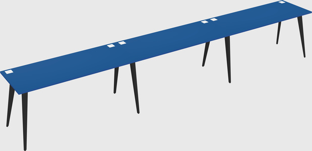 Modern rectangular office desk