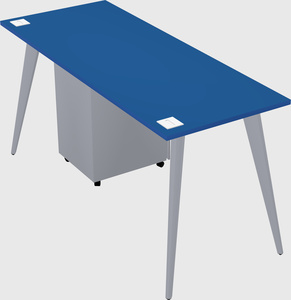 Modern rectangular office desk