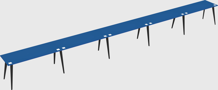 Modern rectangular office desk