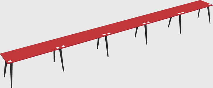 Modern rectangular office desk