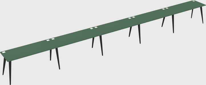 Modern rectangular office desk
