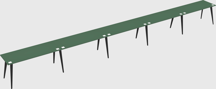 Modern rectangular office desk