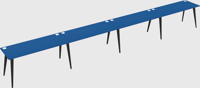 Modern rectangular office desk