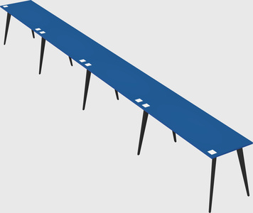 Modern rectangular office desk