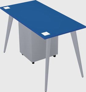 Modern rectangular office desk