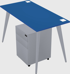 Modern rectangular office desk
