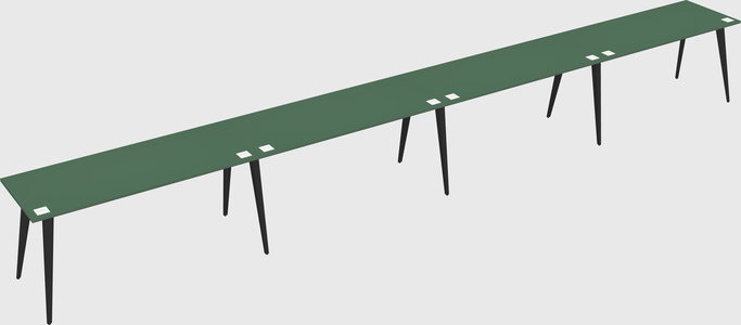 Modern rectangular office desk