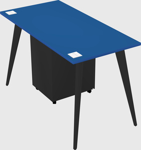 Modern rectangular office desk