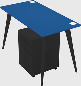 Modern rectangular office desk