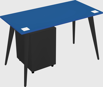 Modern rectangular office desk