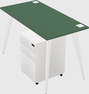 Modern rectangular office desk