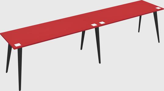 Modern rectangular office desk