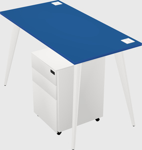 Modern rectangular office desk