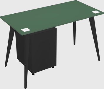 Modern rectangular office desk