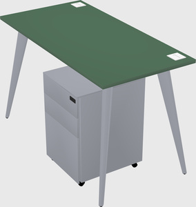 Modern rectangular office desk
