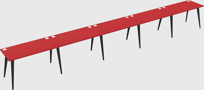 Modern rectangular office desk