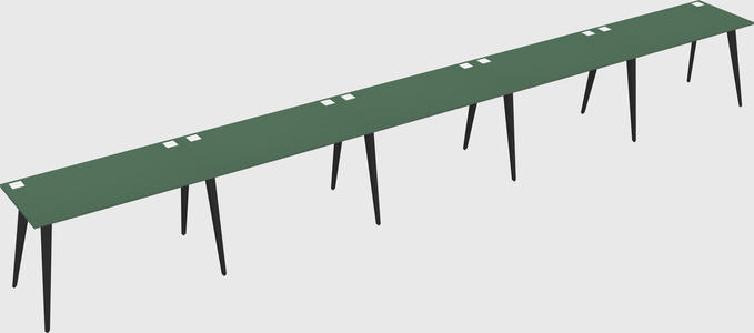 Modern rectangular office desk