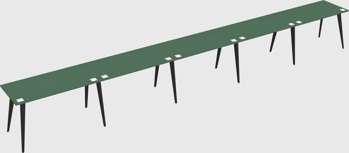 Modern rectangular office desk