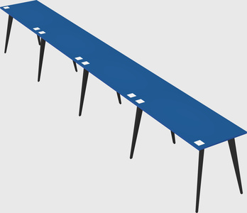Modern rectangular office desk